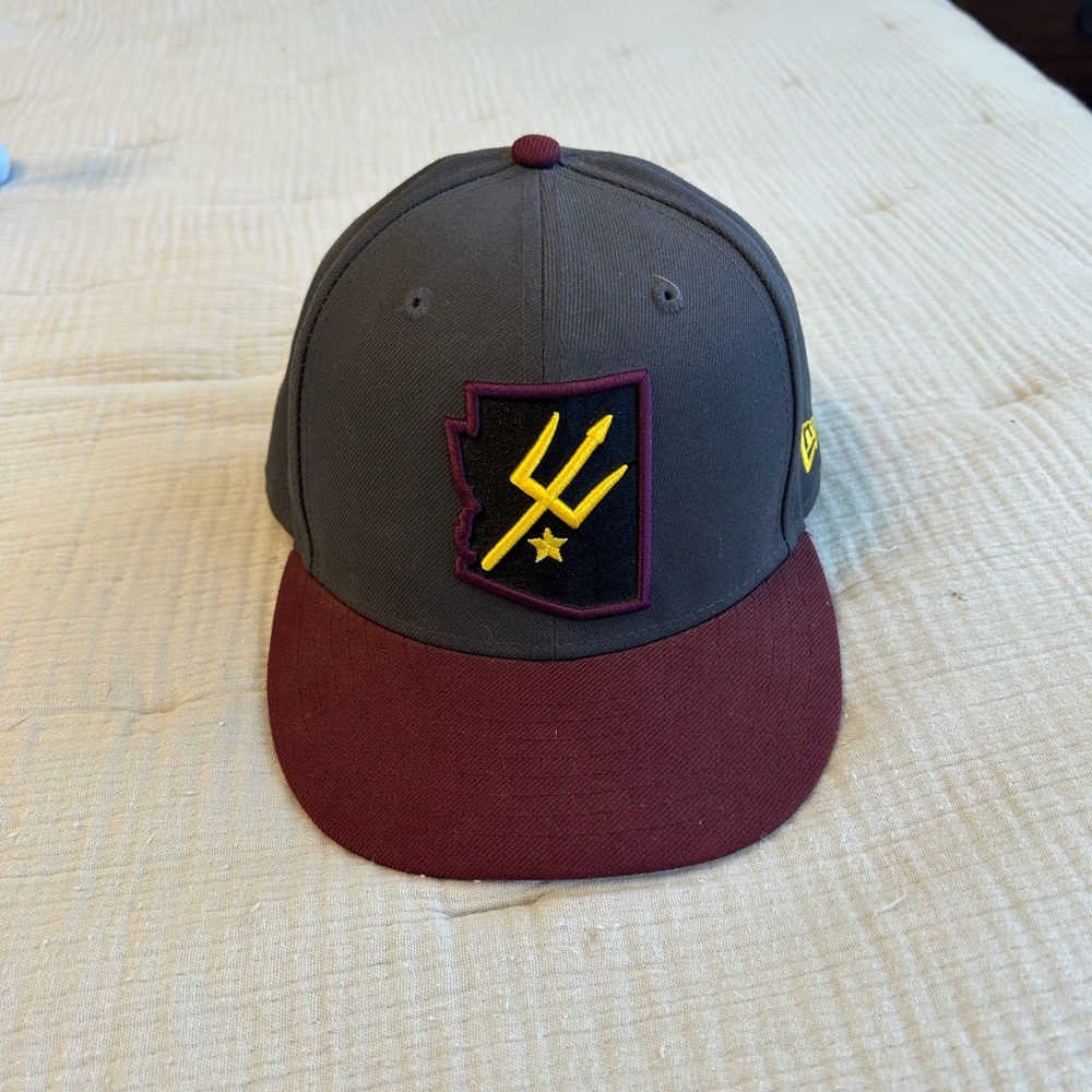 Arizona Stare New Era Gray Fitted Cap size 7-3/8